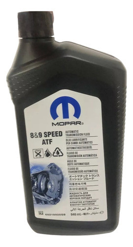 Aceite De Caja Automatica 8y9 Speed Dodge 300 C Mopar Origin 0