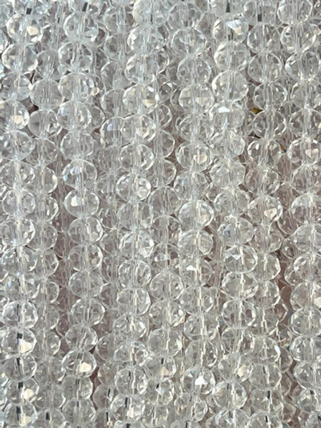 Fio De Cristal Transparente Natural Tendencia 8mm Promoção 0