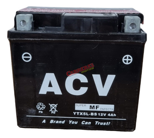 Bateria Moto Ytx5l-bs Fz16 Acv 0