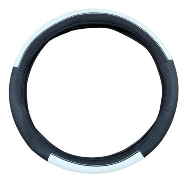 Funda Cubre Volante 38cm Negro Con Blanco Auto Camioneta 0