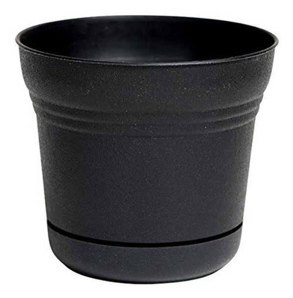 Bloem Saturn Maceta Con Saucer 12 Negro Sp1200 0 Bloem Saturn Maceta Con Saucer 12 Negro Sp1200 0