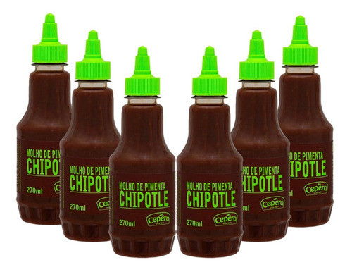 Molho De Pimenta Chipotle 270ml Cepêra - 6 Unidades 0