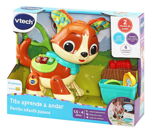 Perrito Infantil Tito Aprende Andar Vtech 0