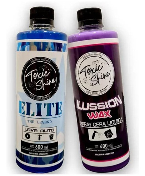 Kit Lavado Shampoo + Cera Rapida Toxic Shine Elite Ilusion 0