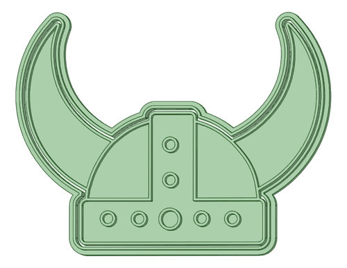 Casco Vikingo Cortante Para Galletas 0
