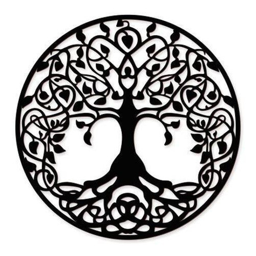 Mandala Árvore Da Vida 60x60cm Em Madeira Mdf Aplique Parede 0