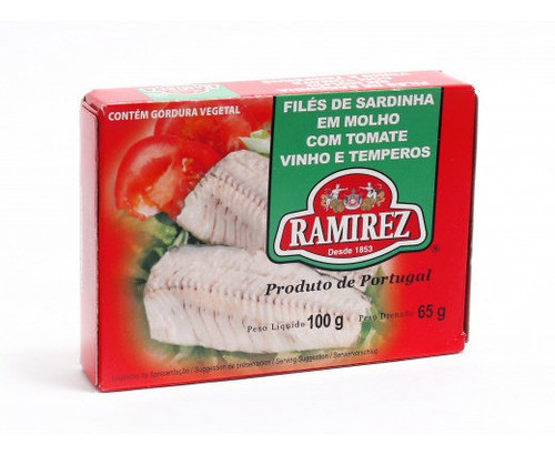 Filés De Sardinha Em Molho De Tomate Vinho E Temperos Rami 0