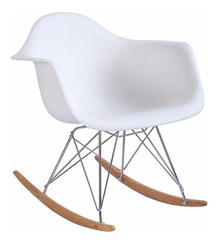 Silla Sillon Mecedor Eames Rocking Chair Blanco 0