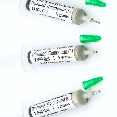 3 X Pasta Pulido C/ Polvo De Diamante 14000 5000 3000 Grit 0