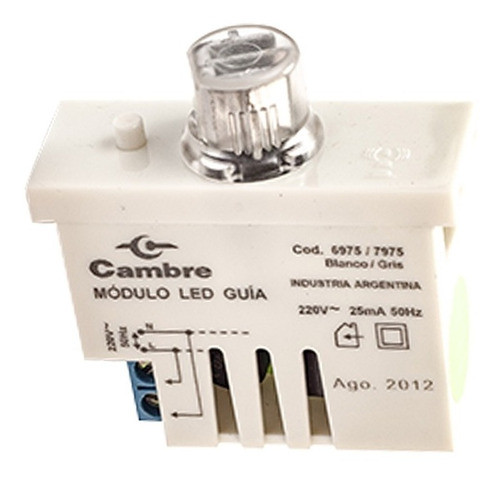 Modulo Luz Led Guía Tenue Orientable 220v Blanco Cambre 0
