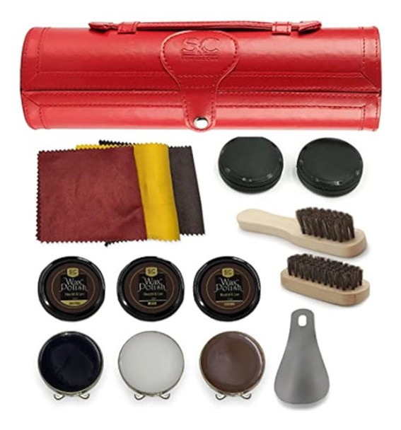 Kit De Pulido Y Cuidado De Zapatos De 12 Piezas, 0 Kit De Pulido Y Cuidado De Zapatos De 12 Piezas, 0