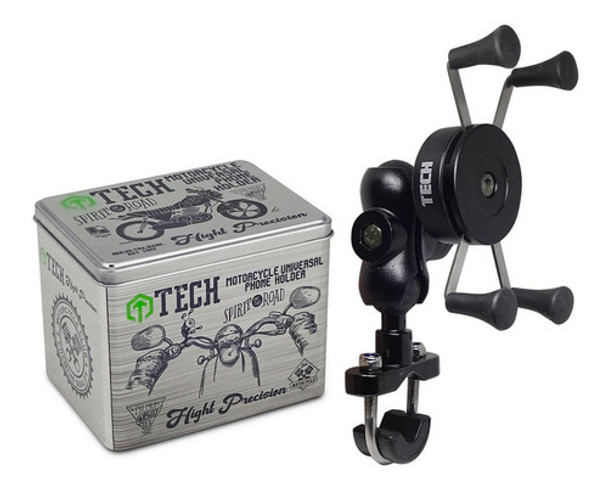 Soporte Porta Celular Gps Moto Bici P/ Manubrio Universal 0