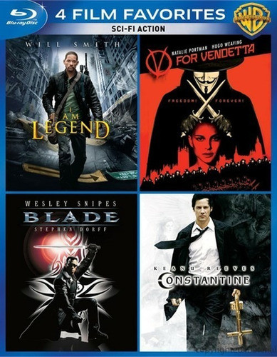 Blu-ray Constantine + Soy Leyenda + V For Vendetta + Blade 0