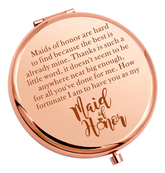 Jniap Proposta De Dama De Honra, Espelho Compacto, Presente 0