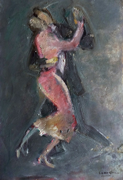 Bailando Tango, Oleo De Juana Lumerman 0