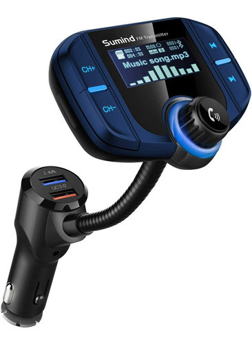 Adaptador De Radio Bluetooth Con Pantalla Aux Mp3 0