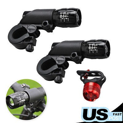 2 X Cree Q5 Led Bicicleta Bicicleta Linterna Cabeza Delanter 0