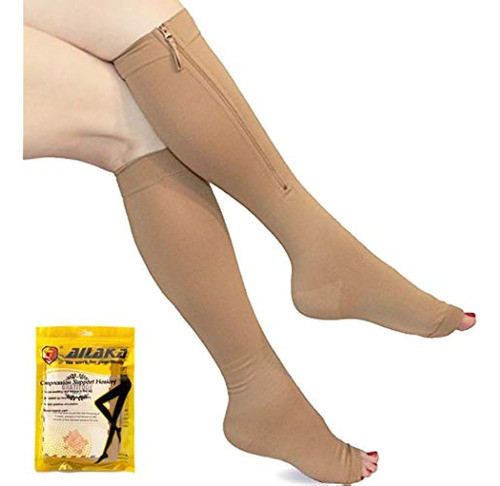 Ailaka Medias De Compresión Para Pantorrilla Con Cremallera, 0