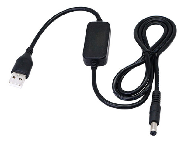 Cable Sinloon Usb 5v A Dc 12v, 5.5 X 2.1 Mm/negro 0