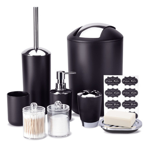 Fixwal Juego De Accesorios De Bao, Juego De 8 Piezas De Plst 0