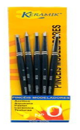 Conjunto De Pincéis Modeladores Keramik C/5 #500k 0