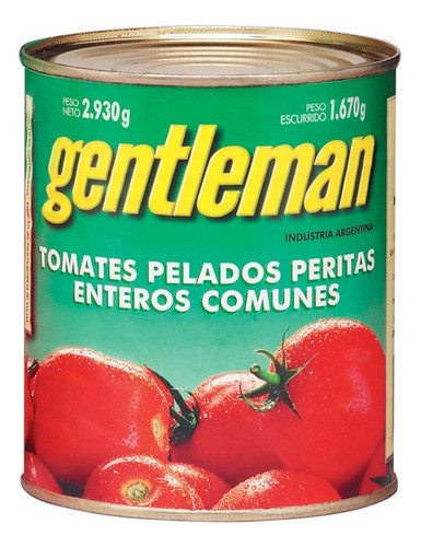 Tomate  2,550 - 2,93 Kg Gentleman Institucionales 0