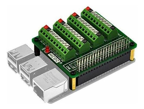 Rpi Gpio Terminal Block Breakout Hat, Para Raspberry Pi 0