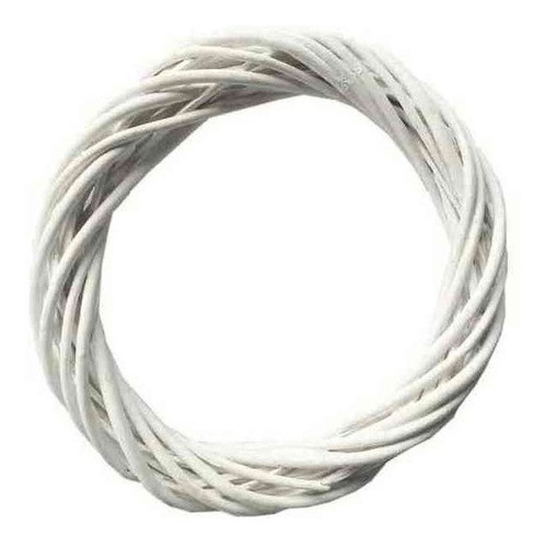 Aro De Mimbre 25cm Blanco. 0