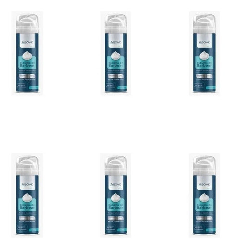 Espuma De Barbear Above Refrescante Original 200ml 6 Unidade 0