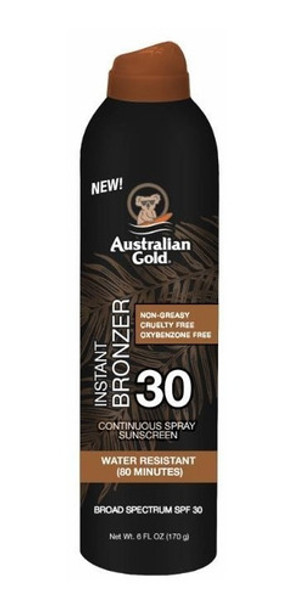 Australian Gold Spf 30 Instant Bronzer 177ml - New Look !!! 0