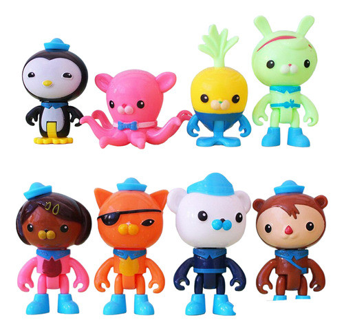 Octonauts Set Mini Figuras Acción Personajes Muñecos 0