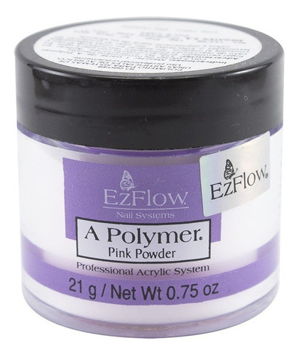Polimero Polvo Acrilico Ezflow Pink Rosa Traslucido X 21 Gr 0