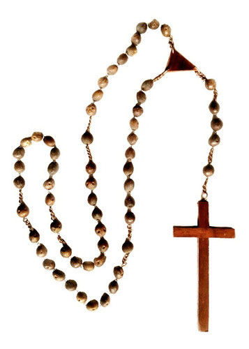 Gran Rosario De Madera P/ Colgar Cuentas De Semillas  105 Cm 0