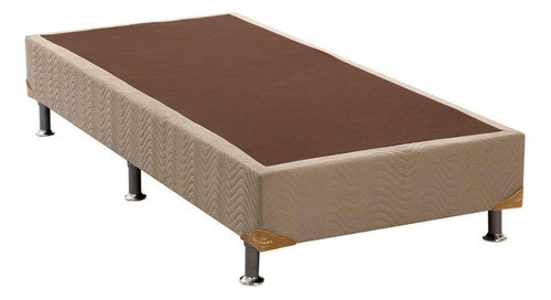 Cama Box Base Solteiro Suede Bege (96x20)ortobom 0