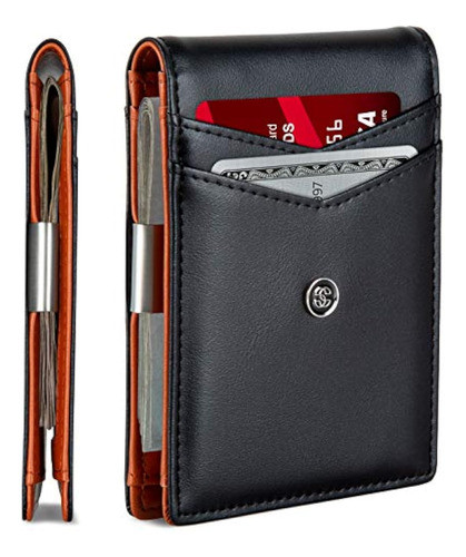 Suavell Billeteras Delgadas De Cuero Para Hombres. 0