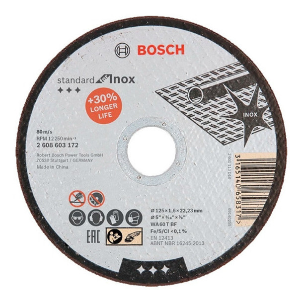 Disco De Corte Amoladora Para Acero Inoxidable 115mm Bosch 0 Disco De Corte Amoladora Para Acero Inoxidable 115mm Bosch 0