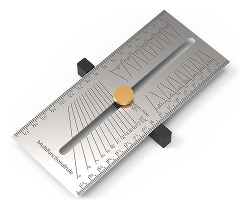 Régua De Aço De Calibre De Ângulo Ajustável Em Aço Inoxidáve 0