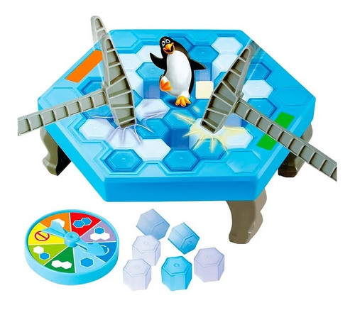 Jogo Quebra Gelo Pinguim Game Com Martelo Clássico Divertido 0