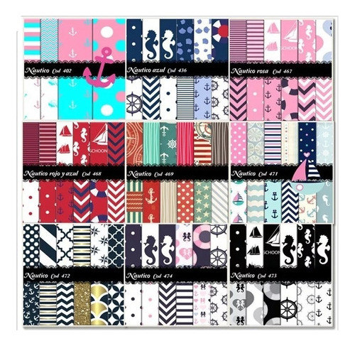 Kit Imprimible Nautico Marinero Papel Imagen Fondos Clipart 0