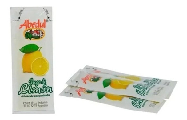 Limón Jugo En Sobres Individuales Caja X200 8cc 0