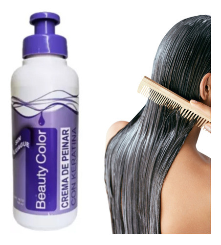 Crema De Peinar Con Keratina 160ml  Beautycolor Lefemme 0