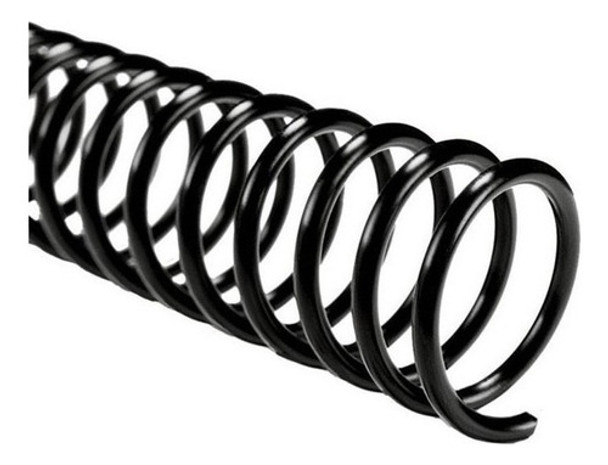 Espiral 50mm Plastico Negro X 10 0