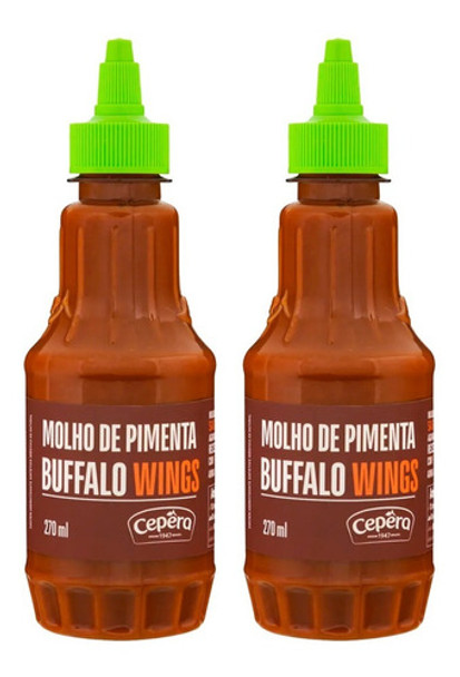 Molho De Pimenta Buffalo Wings 270ml Cepêra - 2 Sabores 0