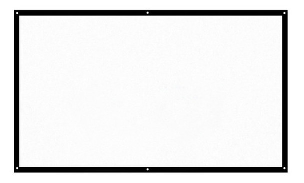 Tela De Projetor Portátil H100 100  Hd 16:9 Dacron Branco 0