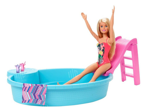 Muñeca Barbie Pileta Piscina Dia De Playa Original Mattel 0