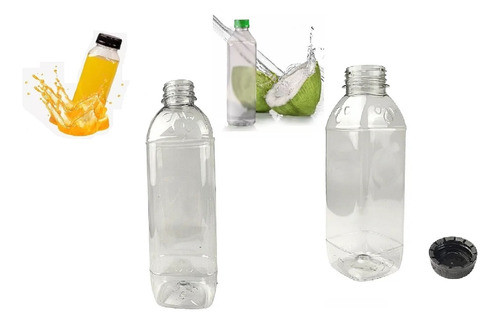 Garrafa Pet Plástica Lisa Tampa Lacre 500ml C/ 100 Un 0