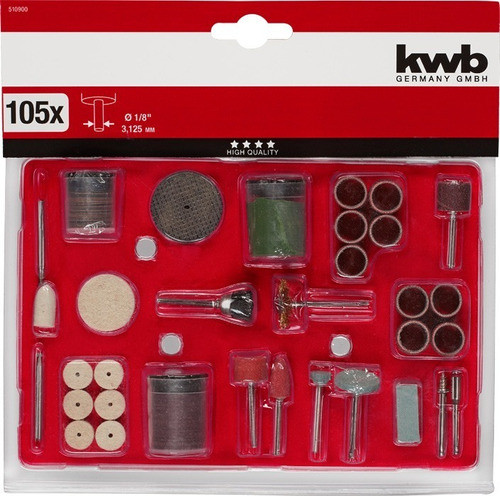 Kit Accesorios Mini Torno Minitorno Fresa Disco 106 Pz Kwb 0