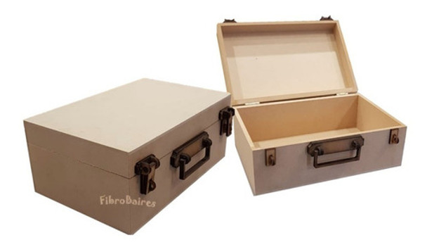 10 Cajas Maletín Fibrofacil  25 X 17 X 10 Cm 0