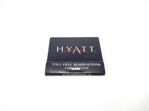 Caixa De Fosforo Hyatt Hotel Internacional Raro 0