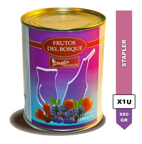 Pulpa De Frutos Del Bosque Stapler Premium Lata 880g 0